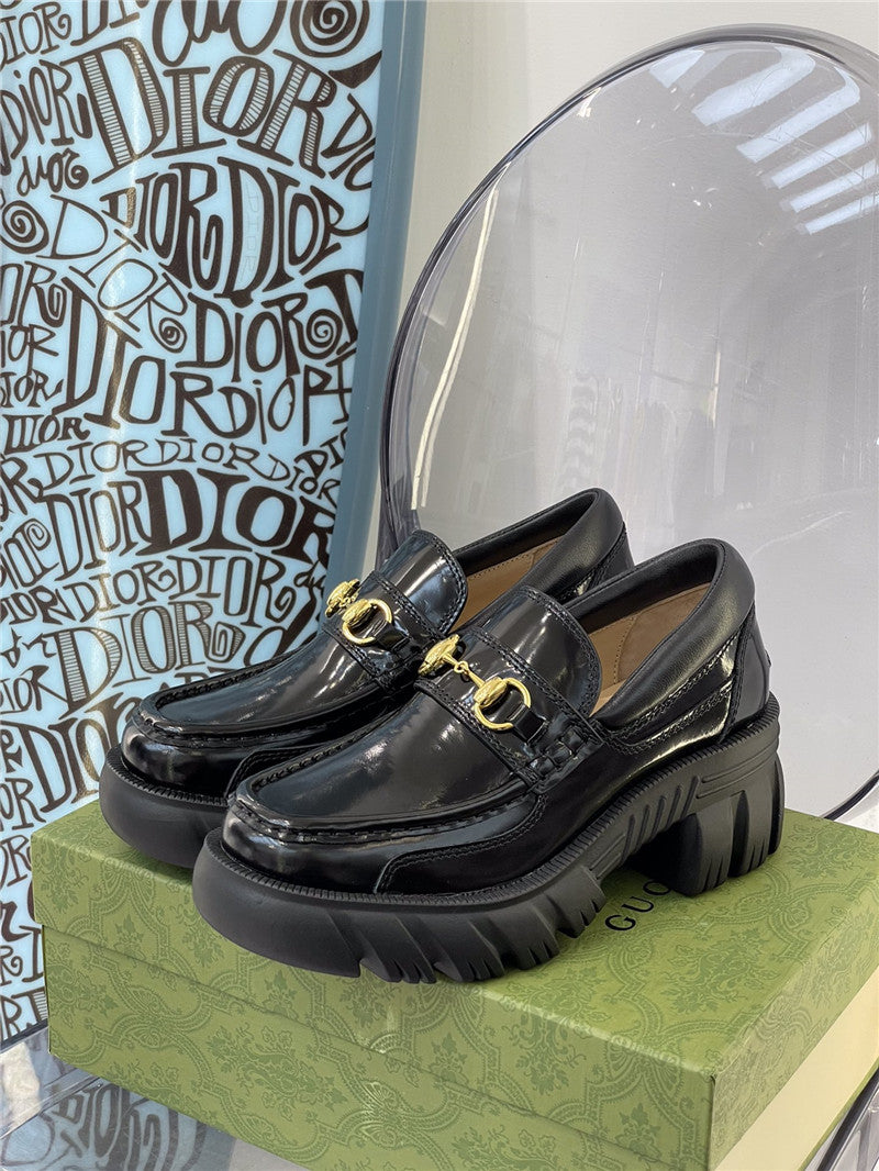 High Quality Luxury Gucci Platform Chunky Heel Loafers – Style 00051 product detail
