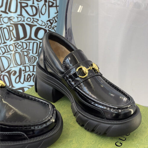 High Quality Luxury Gucci Platform Chunky Heel Loafers – Style 00051 product detail