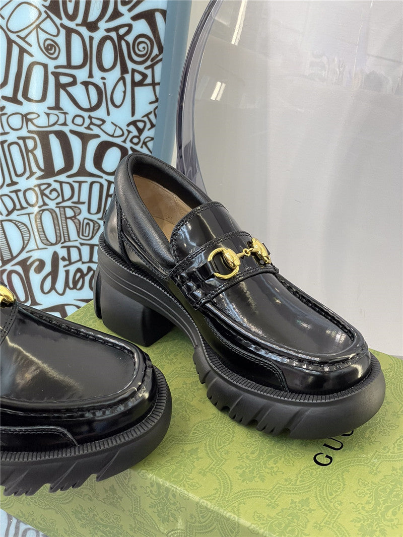 High Quality Luxury Gucci Platform Chunky Heel Loafers – Style 00051 product detail