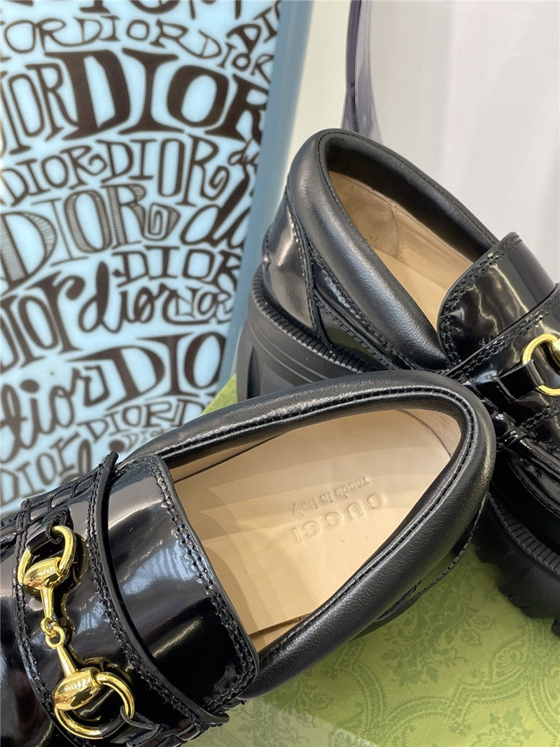 High Quality Luxury Gucci Platform Chunky Heel Loafers – Style 00051 product detail