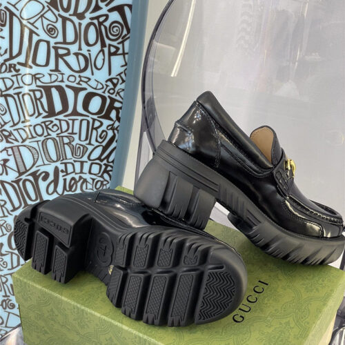 High Quality Luxury Gucci Platform Chunky Heel Loafers – Style 00051 product detail