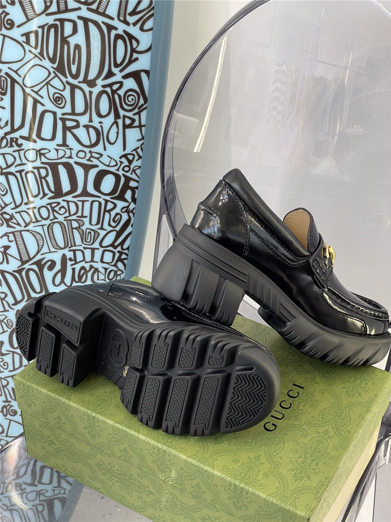 High Quality Luxury Gucci Platform Chunky Heel Loafers – Style 00051 product detail