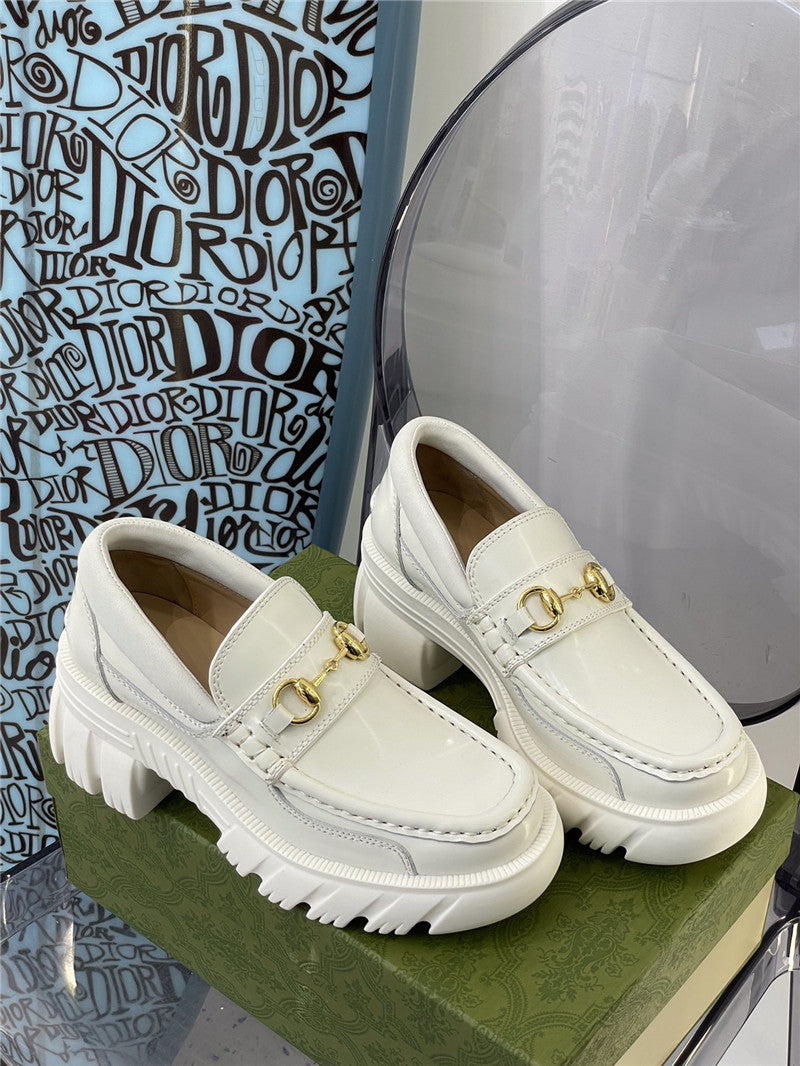 High Quality Luxury Gucci Platform Chunky Heel Loafers