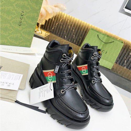 High Quality Luxury Gucci Horsebit Platform Martin Boots – Style 81587