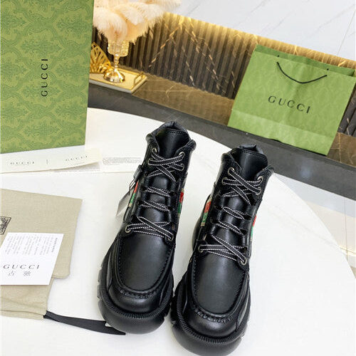 High Quality Luxury Gucci Horsebit Platform Martin Boots – Style 81587 alternate view