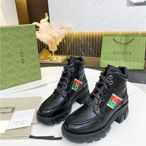 High Quality Luxury Gucci Horsebit Platform Martin Boots – Style 81587 product detail