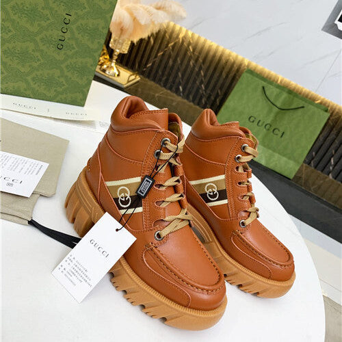 High Quality Luxury Gucci Horsebit Platform Martin Boots – Style 50515
