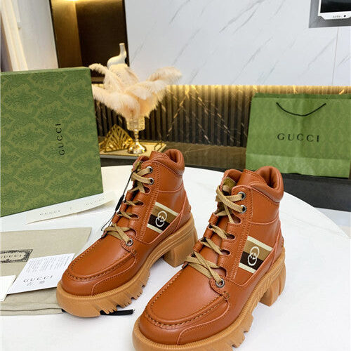 High Quality Luxury Gucci Horsebit Platform Martin Boots – Style 50515 product detail