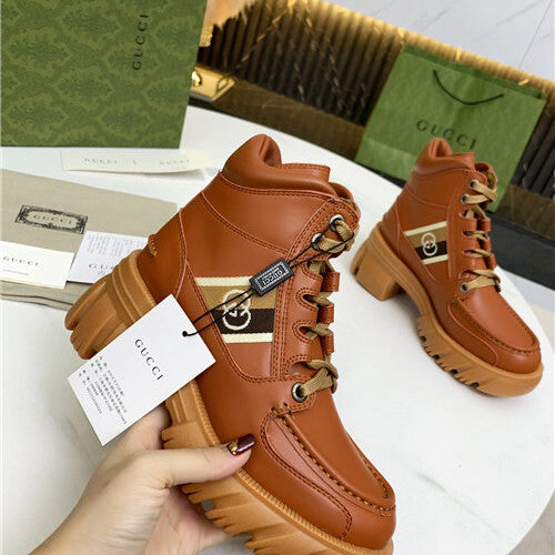 High Quality Luxury Gucci Horsebit Platform Martin Boots – Style 50515 product detail