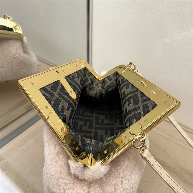 High Quality Luxury Fendi Lamb Wool First Bag product detail