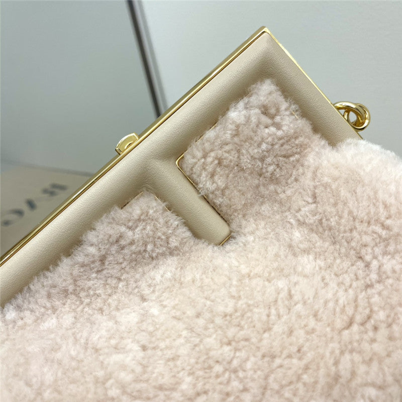 High Quality Luxury Fendi Lamb Wool First Bag product detail