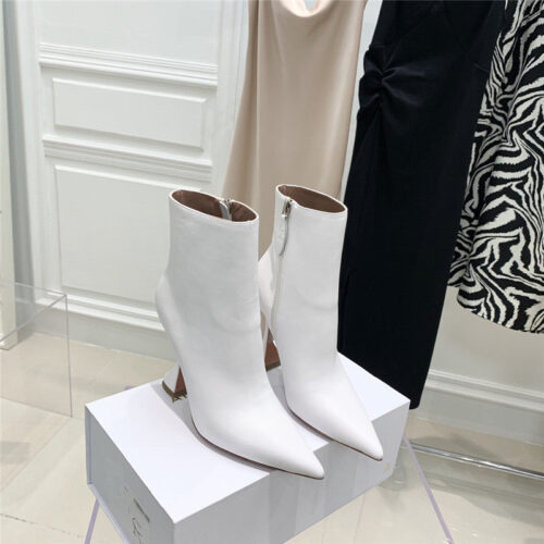 High Quality Luxury Amina Muaddi Short Boots – Style 24003