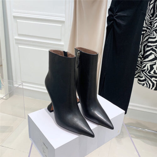 High Quality Luxury Amina Muaddi Short Boots – Style 22307