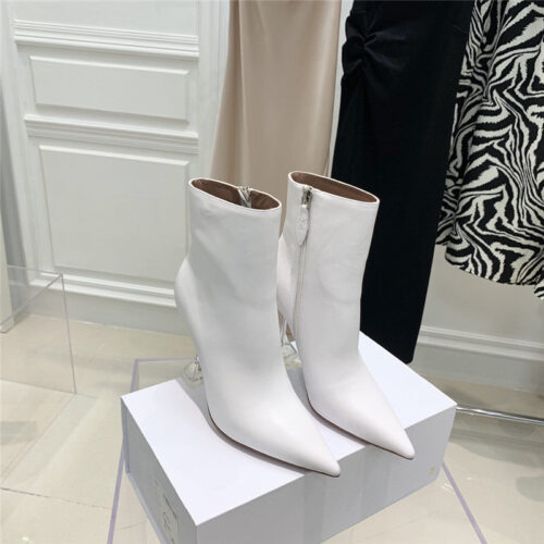 High Quality Luxury Amina Muaddi Short Boots