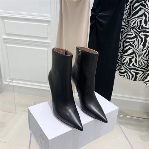 High Quality Luxury Amina Muaddi Short Boots – Style 17219