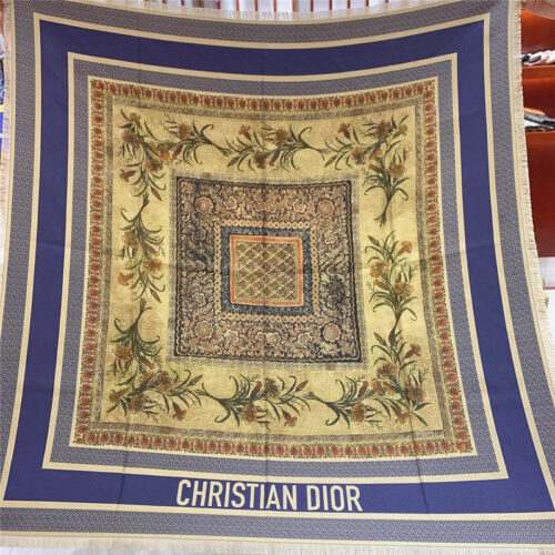 High Quality Luxury Dior Patchwork Rosiers Square Scarf – Style 25596 product detail