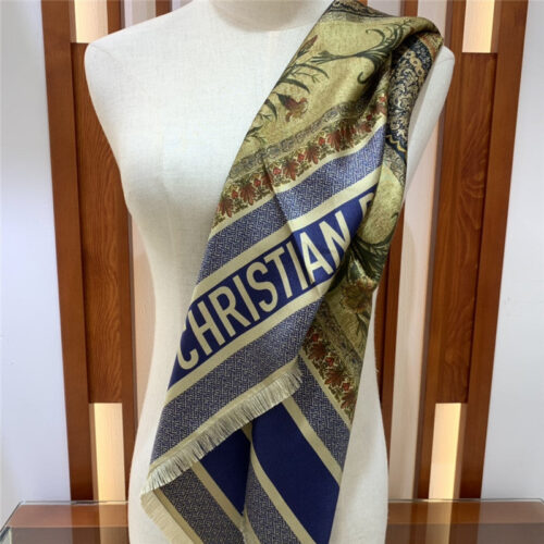 High Quality Luxury Dior Patchwork Rosiers Square Scarf – Style 25596 product detail