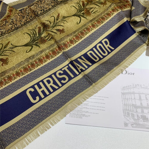 High Quality Luxury Dior Patchwork Rosiers Square Scarf – Style 25596 product detail