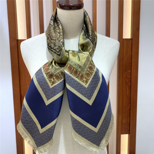 High Quality Luxury Dior Patchwork Rosiers Square Scarf – Style 25596