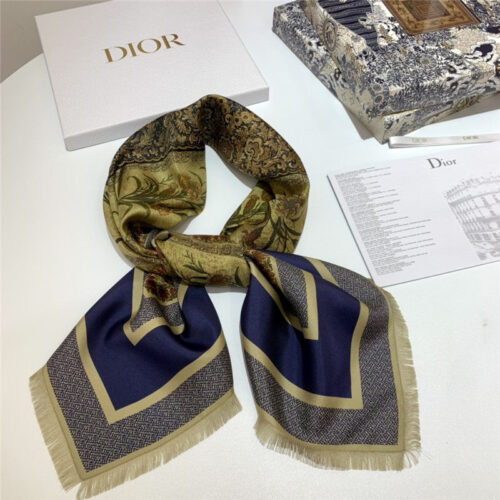 High Quality Luxury Dior Patchwork Rosiers Square Scarf – Style 25596 product detail