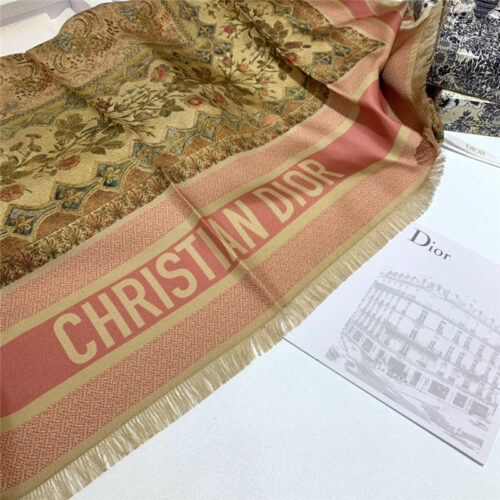 High Quality Luxury Dior Patchwork Rosiers Square Scarf product detail