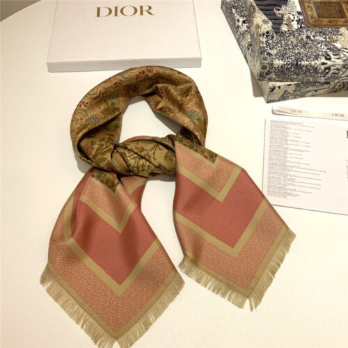 High Quality Luxury Dior Patchwork Rosiers Square Scarf alternate view