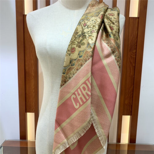 High Quality Luxury Dior Patchwork Rosiers Square Scarf product detail