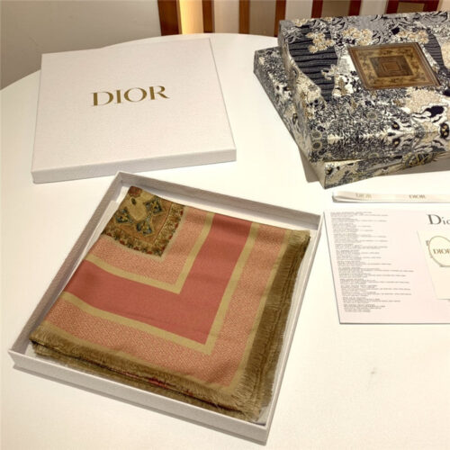 High Quality Luxury Dior Patchwork Rosiers Square Scarf product detail