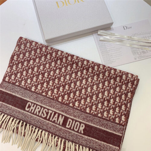 High Quality Luxury Dior Oblique Print Scarfs product detail