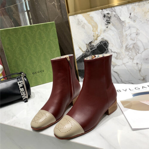 High Quality Luxury Gucci Ankle Boots Women – Style 41043