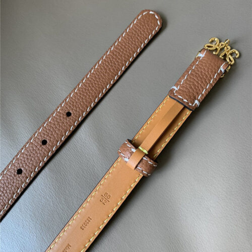High Quality Luxury Loewe Palladium Metal Anagram Buckle Belt product detail