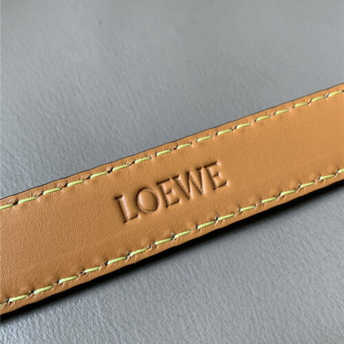 High Quality Luxury Loewe Palladium Metal Anagram Buckle Belt product detail
