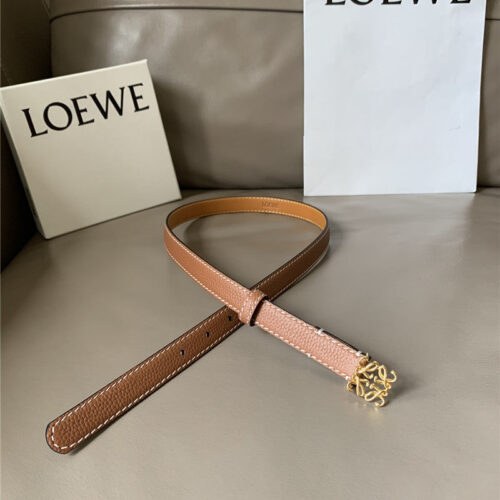 High Quality Luxury Loewe Palladium Metal Anagram Buckle Belt product detail