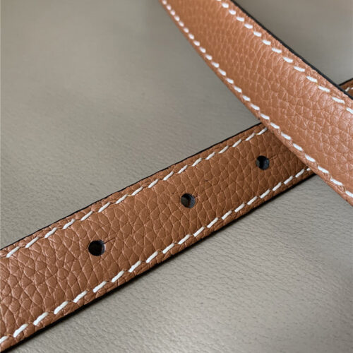 High Quality Luxury Loewe Palladium Metal Anagram Buckle Belt product detail