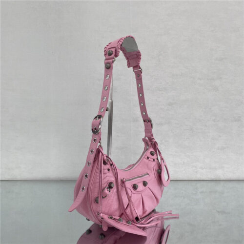 High Quality Luxury Balenciaga Le Cagole Leather Shoulder Bag Pink product detail
