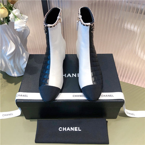 High Quality Luxury Chanel Chunky Heel Ankle Boots – Style 64326 alternate view