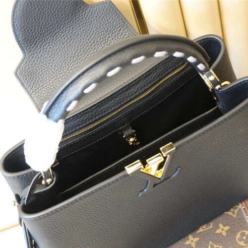 High Quality Luxury Louis Vuitton Capucines Medium Bag Black product detail