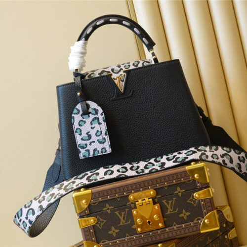 High Quality Luxury Louis Vuitton Capucines BB Bag Black product detail