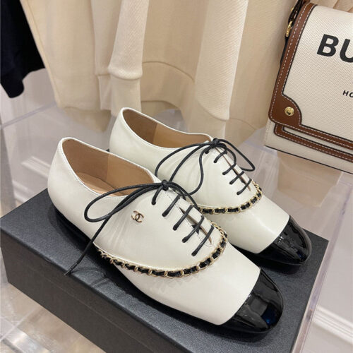 High Quality Luxury Chanel Chain Flat Shoes