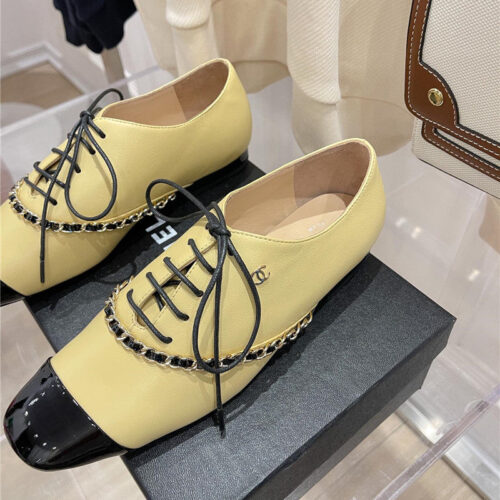 High Quality Luxury Chanel Chain Flat Shoes – Style 54214 product detail