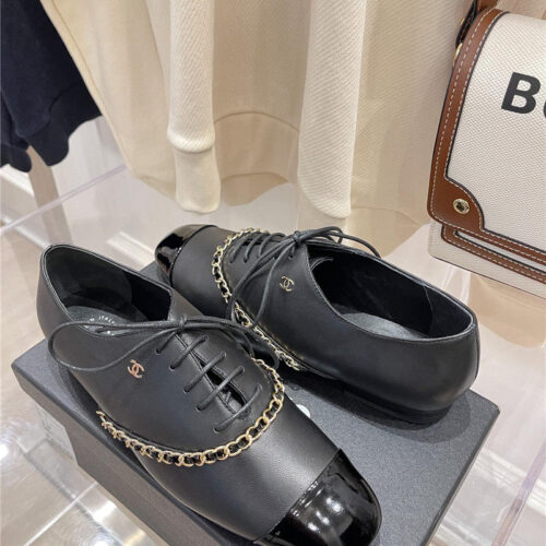 High Quality Luxury Chanel Chain Flat Shoes – Style 50822 product detail