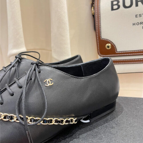 High Quality Luxury Chanel Chain Flat Shoes – Style 50822 product detail