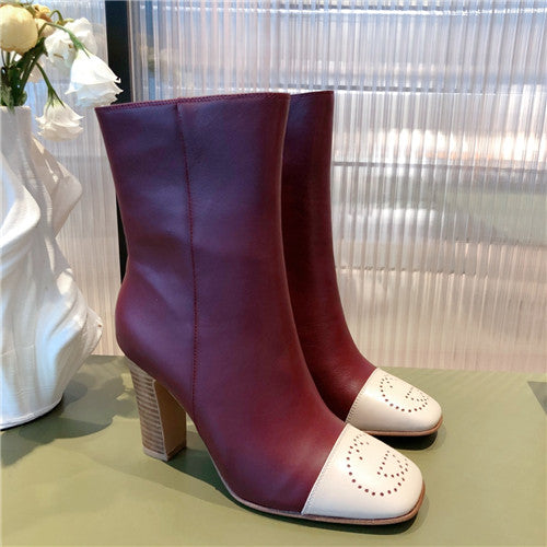 High Quality Luxury Gucci Chunky Heel Ankle Boots – Style 86099
