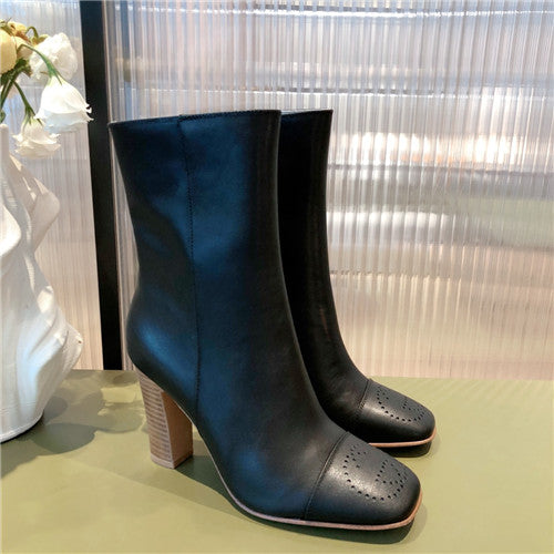 High Quality Luxury Gucci Chunky Heel Ankle Boots – Style 51635