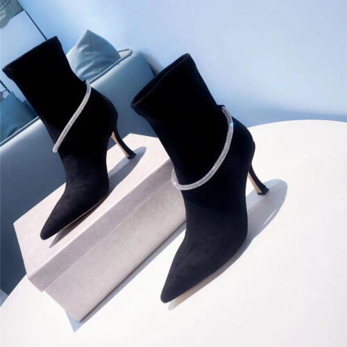 High Quality Luxury Jimmy Choo High Heel Stretch Boots – Style 45751 product detail