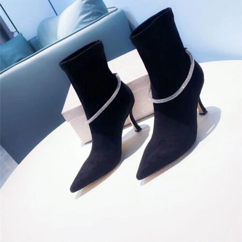 High Quality Luxury Jimmy Choo High Heel Stretch Boots – Style 45751