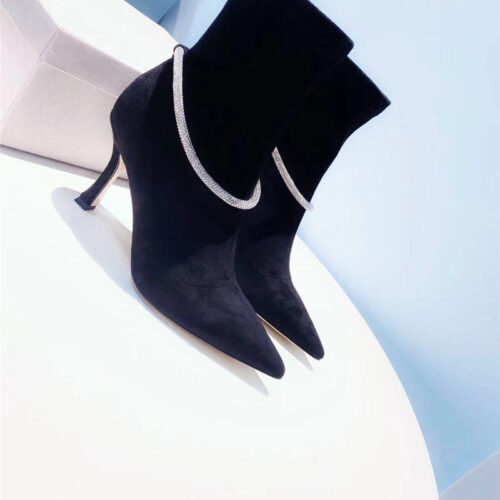 High Quality Luxury Jimmy Choo High Heel Stretch Boots – Style 45751 alternate view