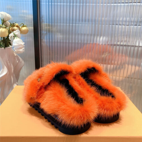High Quality Luxury Louis Vuitton Mink Fur Slippers product detail