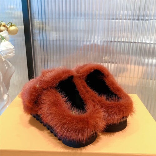 High Quality Luxury Louis Vuitton Mink Fur Slippers – Style 16067 product detail
