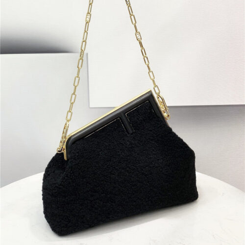 High Quality Luxury Fendi Lamb Wool First Bag – Style 32530 alternate view